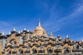 Sandstone pagoda in wat Pa Kung temple at Roi Et of Thailand