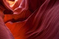 Sandstone pattern in lower Antelope canyon, Page, Arizona