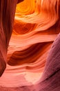Sandstone pattern in lower Antelope canyon, Page, Arizona Royalty Free Stock Photo