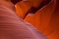 Sandstone pattern in lower Antelope canyon, Page, Arizona Royalty Free Stock Photo