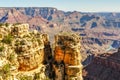Ho-Do Spires of Sandstone Stand Sentinel Over the Grand Canyon of Arizona