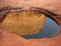 Sandstone pool reflection