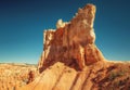 Sandstone red rocks in Bryce Canyon National Park Royalty Free Stock Photo