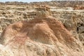 Weathered Sandstone Rock Mount Formation in the South Dakota Badlands Royalty Free Stock Photo