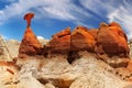 Sandstone Rock Hoodoos, Desert Landscape Utah Royalty Free Stock Photo