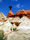 Sandstone Rock Hoodoos, Desert Landscape Utah Royalty Free Stock Photo