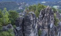 Sandstone rock landscape Saxon Switzerland Travel Germany