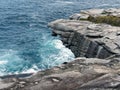 Sandstone Rock Outcrop on Bronte Cliff, Sydney, Australia