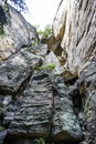 Sandstone rocks in the Bohemian Switzerland, Chech. Royalty Free Stock Photo