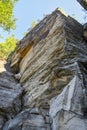 Sandstone rocks in the Bohemian Switzerland, Chech. Royalty Free Stock Photo