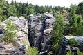 Sandstone rocks in Czech paradise