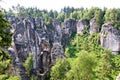 Sandstone rocks in Czech paradise Royalty Free Stock Photo