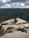 Sandstone rocks formed by natural erosion and plate