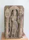 Sandstone Sculpture of  Deity  Central India Madhya Pradesh Royalty Free Stock Photo