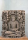 Sandstone Sculpture of  Jain Diety  Central India Madhya Pradesh Royalty Free Stock Photo