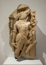 Sandstone sculpture of Vishnu as Varaha on display in the Dallas Museum of Art in Texas.