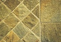 Sandstone square stone tiles pawement Royalty Free Stock Photo