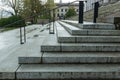 Sandstone steps lead to the North Entrance of the State Capitol in Olympia, Washington, USA