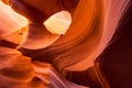 Sandstone texture in Antelope canyon, Page, Arizona Royalty Free Stock Photo