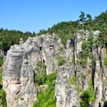 Sandstone towers formation