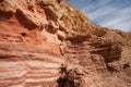 Sandstone walls at Red Canyon, Israel