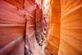 Sandstone waves of Zebra Slot Canyon Utah, USA Royalty Free Stock Photo