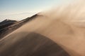 Sandstorm in desert
