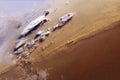 Sandstorm, view from space. Elements of this image furnished by NASA