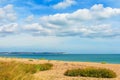 Sandwich Bay shingle beach low tide Kent UK Royalty Free Stock Photo