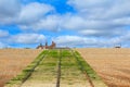 Sandwich Bay shingle beach wooden pier Kent UK Royalty Free Stock Photo