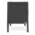 Sandwich board. Black menu outdoor display with clipping path