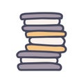sandwich cookie color vector doodle simple icon
