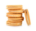 Sandwich cookies with cream Royalty Free Stock Photo