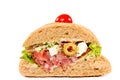 Sandwich cut Royalty Free Stock Photo