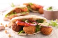 Sandwich with falafel