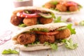 Sandwich with falafel Royalty Free Stock Photo