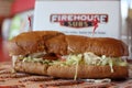 Sandwich at a Firehouse Subs restaurant in the USA.