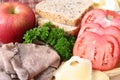 Sandwich fixings Royalty Free Stock Photo