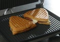 Sandwich on griddle Royalty Free Stock Photo