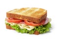 Sandwich with ham, cheese and vegetables Royalty Free Stock Photo