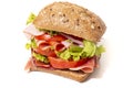sandwich with ham Royalty Free Stock Photo