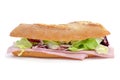 Sandwich with ham and vegetables Royalty Free Stock Photo