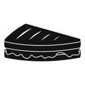 Sandwich icon, simple black style Royalty Free Stock Photo