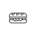 Sandwich icon vector illustration. Food and cooking Royalty Free Stock Photo