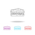a sandwich icons. Elements of fast food in multi colored icons. Premium quality graphic design icon. Simple icon for websites, web