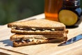 Sandwich with marmite Royalty Free Stock Photo