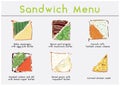 Sandwich Menu