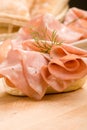 Sandwich with Mortadella Royalty Free Stock Photo