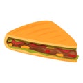 Sandwich quesadilla icon cartoon vector. Menu food
