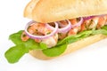 Sandwich with shrimps Royalty Free Stock Photo